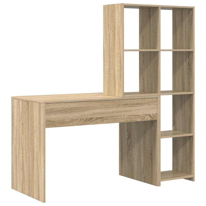 Birou cu raft Stejar sonoma 138.5 x 55 x 143 cm Lemn compozit - WALTI WALTI