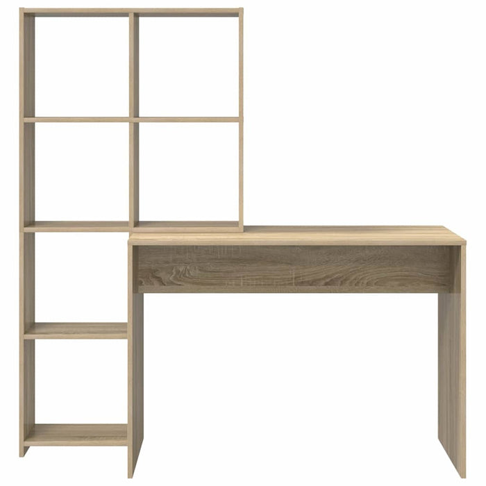 Birou cu raft Stejar sonoma 138.5 x 55 x 143 cm Lemn compozit - WALTI WALTI