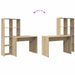 Birou cu raft Stejar sonoma 138.5 x 55 x 143 cm Lemn compozit - WALTI WALTI
