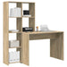 Birou cu raft Stejar sonoma 138.5 x 55 x 143 cm Lemn compozit - WALTI WALTI