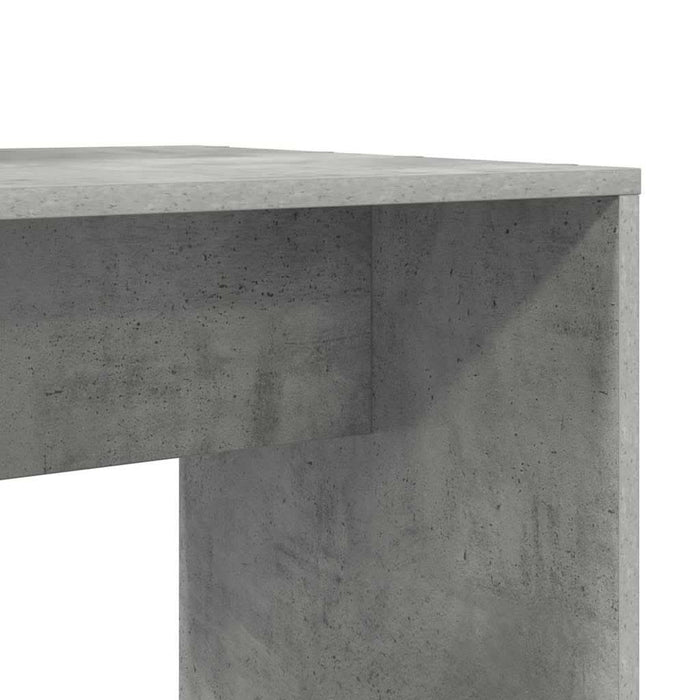 Birou cu raft Gri beton 138.5 x 55 x 143 cm Lemn compozit - WALTI WALTI
