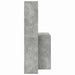 Birou cu raft Gri beton 138.5 x 55 x 143 cm Lemn compozit - WALTI WALTI
