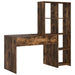 Birou cu raft Stejar afumat 138.5 x 55 x 143 cm Lemn compozit - WALTI WALTI