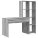 Birou cu raft sonoma gri 138.5 x 55 x 143 cm Lemn compozit - WALTI WALTI