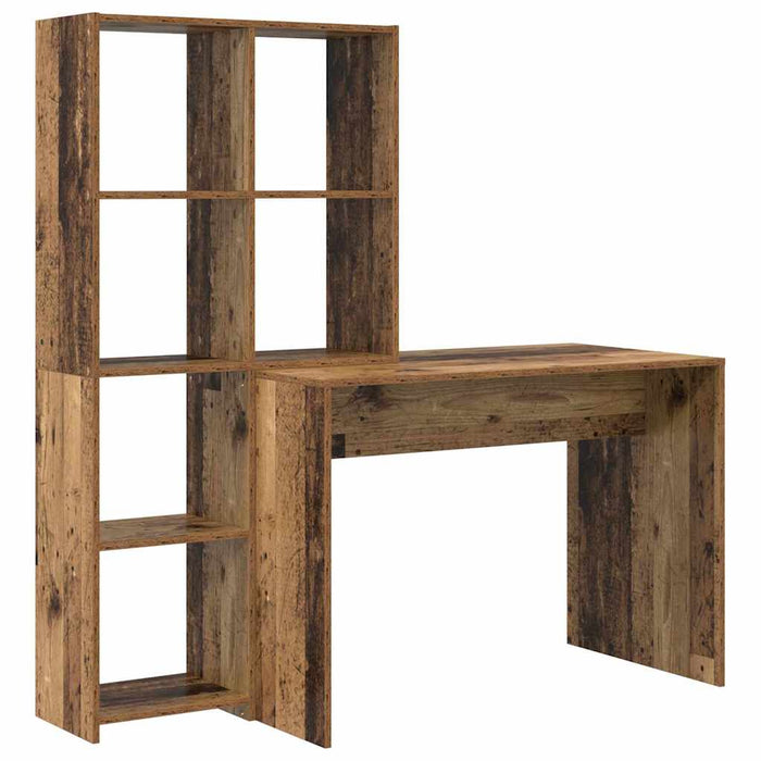Birou cu raft Lemn vechi 138.5 x 55 x 143 cm Lemn compozit - WALTI WALTI