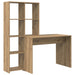 Birou stejar artizanal 138.5 x 55 x 143 cm Lemn compozit - WALTI WALTI