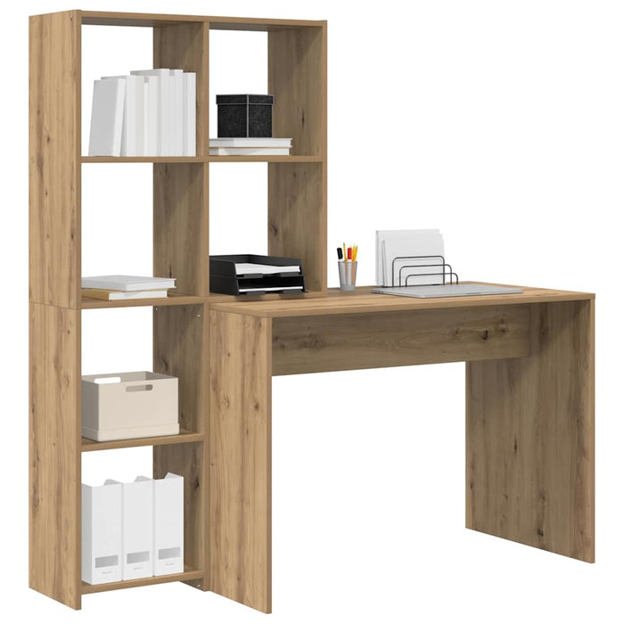 Birou stejar artizanal 138.5 x 55 x 143 cm Lemn compozit - WALTI WALTI