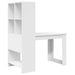 Birou cu raft cu depozitare Alb 122 x 67 x 145 cm Lemn compozit - WALTI WALTI