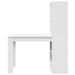 Birou cu raft cu depozitare Alb 122 x 67 x 145 cm Lemn compozit - WALTI WALTI