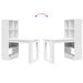 Birou cu raft cu depozitare Alb 122 x 67 x 145 cm Lemn compozit - WALTI WALTI