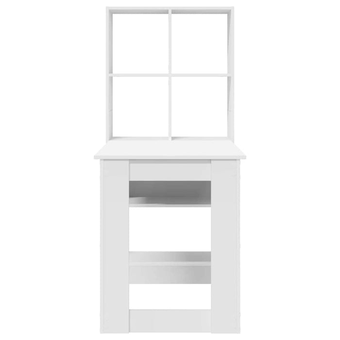 Birou cu raft cu depozitare Alb 122 x 67 x 145 cm Lemn compozit - WALTI WALTI
