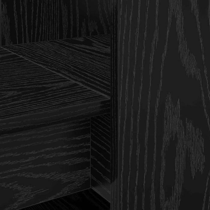 Birou cu raft Stejar negru 122 x 67 x 145 cm Lemn compozit - WALTI WALTI