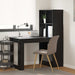 Birou cu raft Stejar negru 122 x 67 x 145 cm Lemn compozit - WALTI WALTI