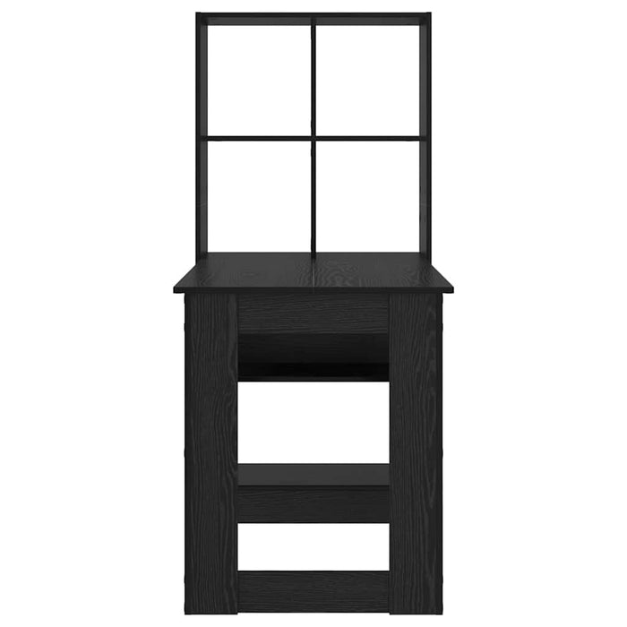 Birou cu raft Stejar negru 122 x 67 x 145 cm Lemn compozit - WALTI WALTI