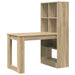 Birou cu raft Stejar sonoma 122 x 67 x 145 cm Lemn compozit - WALTI WALTI