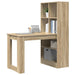 Birou cu raft Stejar sonoma 122 x 67 x 145 cm Lemn compozit - WALTI WALTI