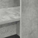 Birou cu raft Gri din beton 122 x 67 x 145 cm Lemn compozit - WALTI WALTI