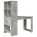 Birou cu raft Gri din beton 122 x 67 x 145 cm Lemn compozit - WALTI WALTI