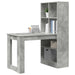 Birou cu raft Gri din beton 122 x 67 x 145 cm Lemn compozit - WALTI WALTI
