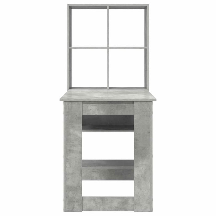 Birou cu raft Gri din beton 122 x 67 x 145 cm Lemn compozit - WALTI WALTI