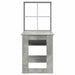 Birou cu raft Gri din beton 122 x 67 x 145 cm Lemn compozit - WALTI WALTI