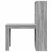 Birou cu raft Gri Sonoma 122 x 67 x 145 cm Lemn compozit - WALTI WALTI