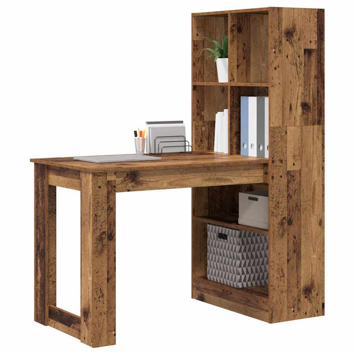 Birou cu raft Lemn Vechi 122 x 67 x 145 cm Lemn compozit - WALTI WALTI