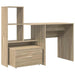 Birou cu raft Stejar sonoma 131.5 x 50 x 106.5 cm Lemn compozit - WALTI WALTI