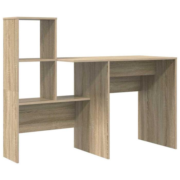 Birou cu raft Stejar sonoma 131.5 x 50 x 106.5 cm Lemn compozit - WALTI WALTI
