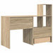 Birou cu raft Stejar sonoma 131.5 x 50 x 106.5 cm Lemn compozit - WALTI WALTI