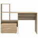 Birou cu raft Stejar sonoma 131.5 x 50 x 106.5 cm Lemn compozit - WALTI WALTI