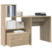 Birou cu raft Stejar sonoma 131.5 x 50 x 106.5 cm Lemn compozit - WALTI WALTI