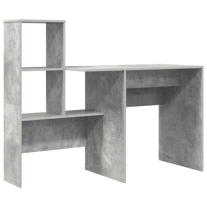 Birou cu sertar Gri beton 131.5 x 50 x 106.5 cm Lemn compozit - WALTI WALTI