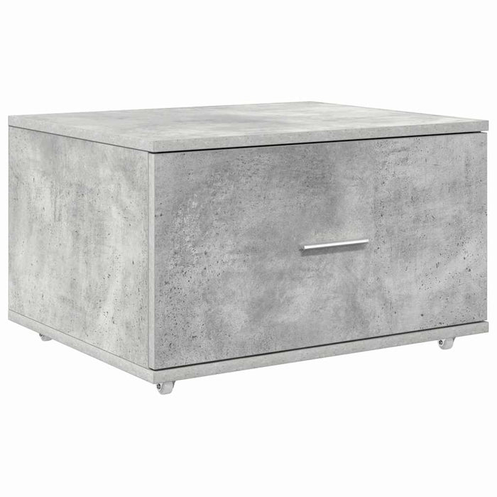 Birou cu sertar Gri beton 131.5 x 50 x 106.5 cm Lemn compozit - WALTI WALTI