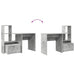 Birou cu sertar Gri beton 131.5 x 50 x 106.5 cm Lemn compozit - WALTI WALTI