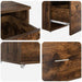 Birou cu raft Stejar afumat 131.5 x 50 x 106.5 cm Lemn compozit - WALTI WALTI
