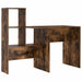 Birou cu raft Stejar afumat 131.5 x 50 x 106.5 cm Lemn compozit - WALTI WALTI