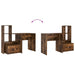 Birou cu raft Stejar afumat 131.5 x 50 x 106.5 cm Lemn compozit - WALTI WALTI