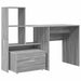 Birou cu sertar sonoma gri 131.5 x 50 x 106.5 cm Lemn compozit - WALTI WALTI