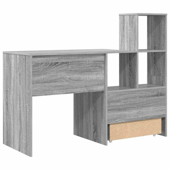 Birou cu sertar sonoma gri 131.5 x 50 x 106.5 cm Lemn compozit - WALTI WALTI