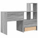 Birou cu sertar sonoma gri 131.5 x 50 x 106.5 cm Lemn compozit - WALTI WALTI