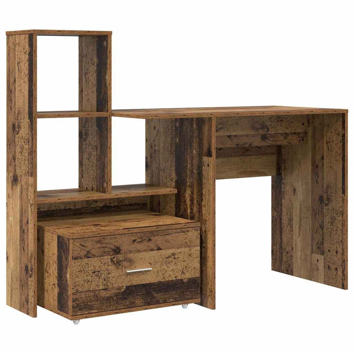 Birou cu sertar Lemn vechi 131.5 x 50 x 106.5 cm Lemn compozit - WALTI WALTI