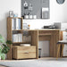 Birou stejar artizanal 131.5 x 50 x 106.5 cm Lemn compozit - WALTI WALTI