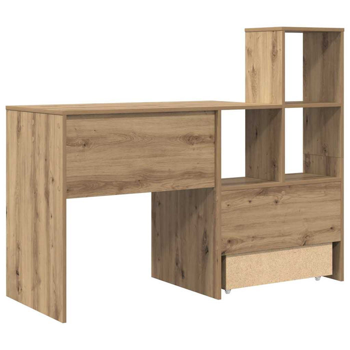Birou stejar artizanal 131.5 x 50 x 106.5 cm Lemn compozit - WALTI WALTI