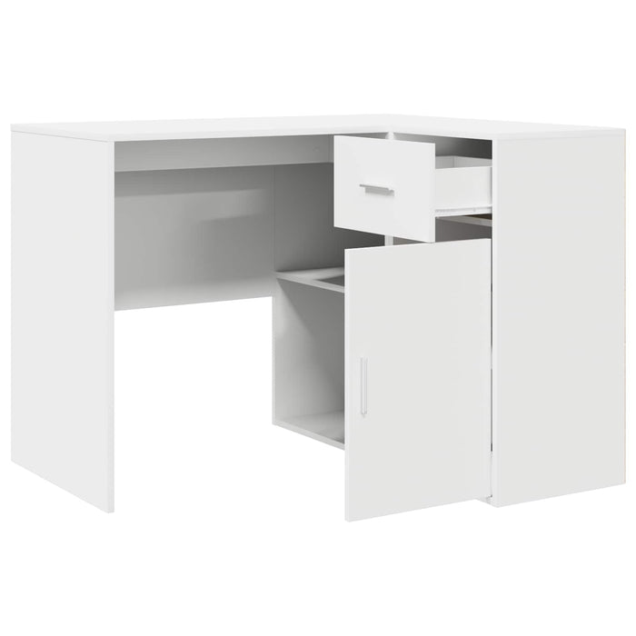 Birou de colț cu sertar Alb 102 x 88 x 75 cm WALTI