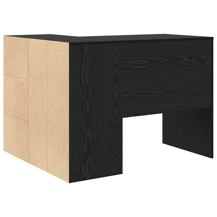 Birou de colț Stejar Negru 102x88x75 cm Lemn ingineresc - WALTI WALTI