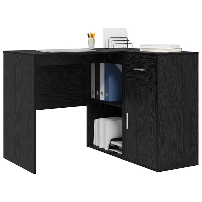 Birou de colț Stejar Negru 102x88x75 cm Lemn ingineresc - WALTI WALTI