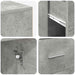 birou de colț gri beton 102x88x75 cm lemn ingineresc - WALTI WALTI