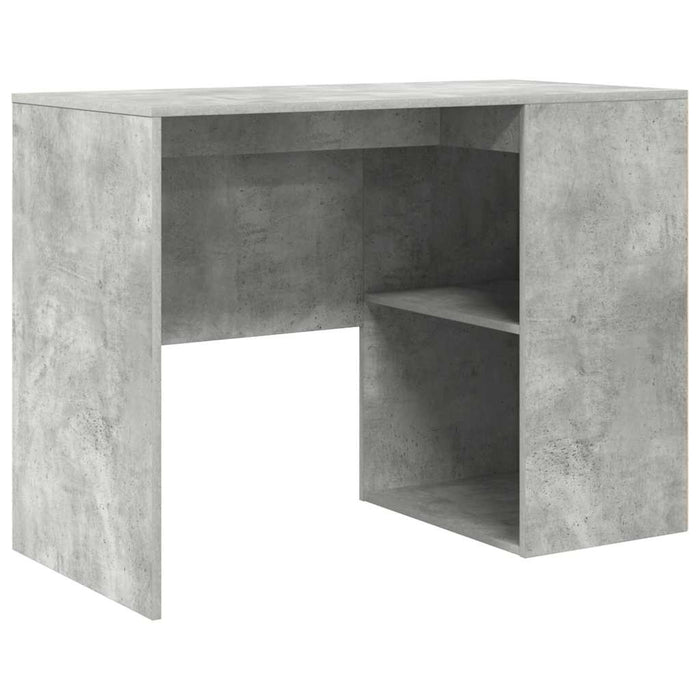 birou de colț gri beton 102x88x75 cm lemn ingineresc - WALTI WALTI