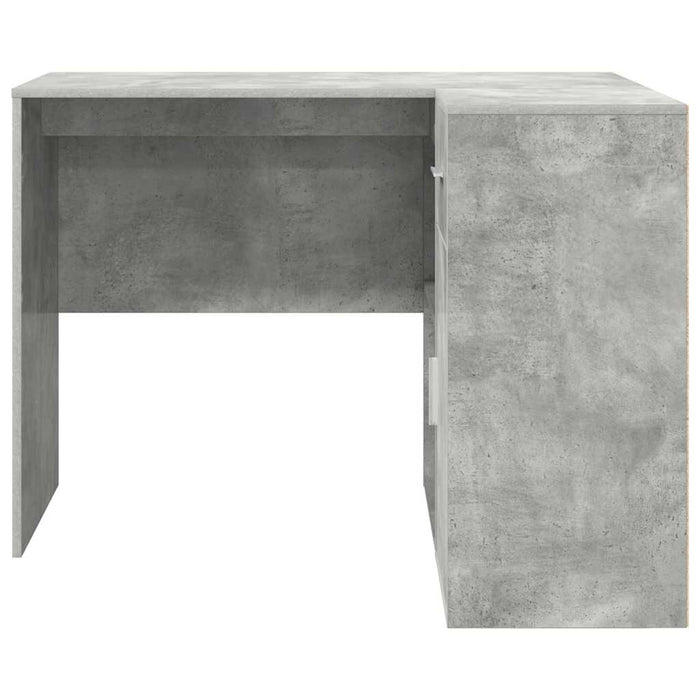 birou de colț gri beton 102x88x75 cm lemn ingineresc - WALTI WALTI